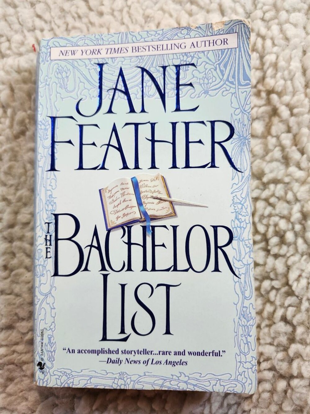Jane Feather The Bachelor List Paperback 2004 Bantam Romance Novel Used Good
